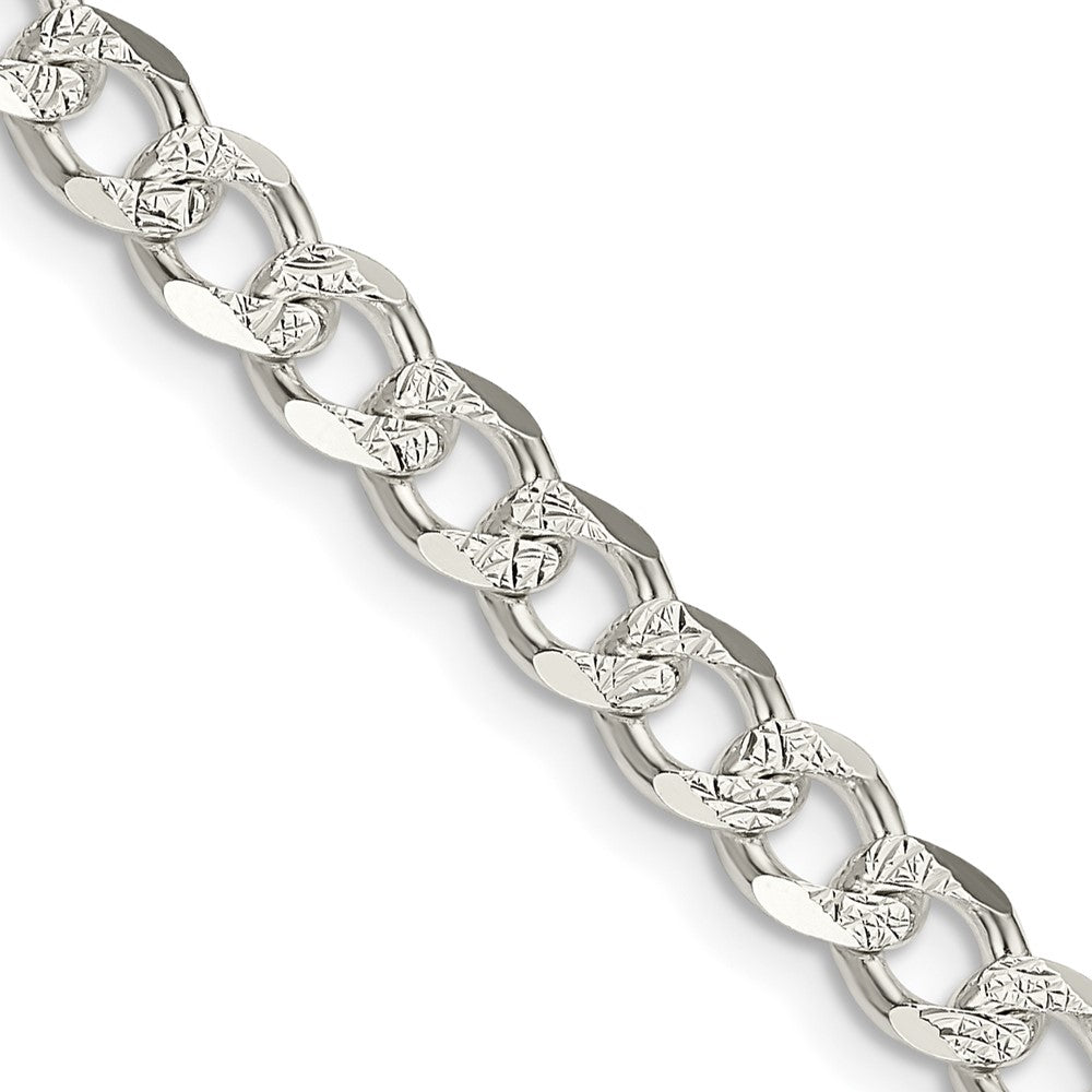 Sterling Silver PavÂ Curb Chain