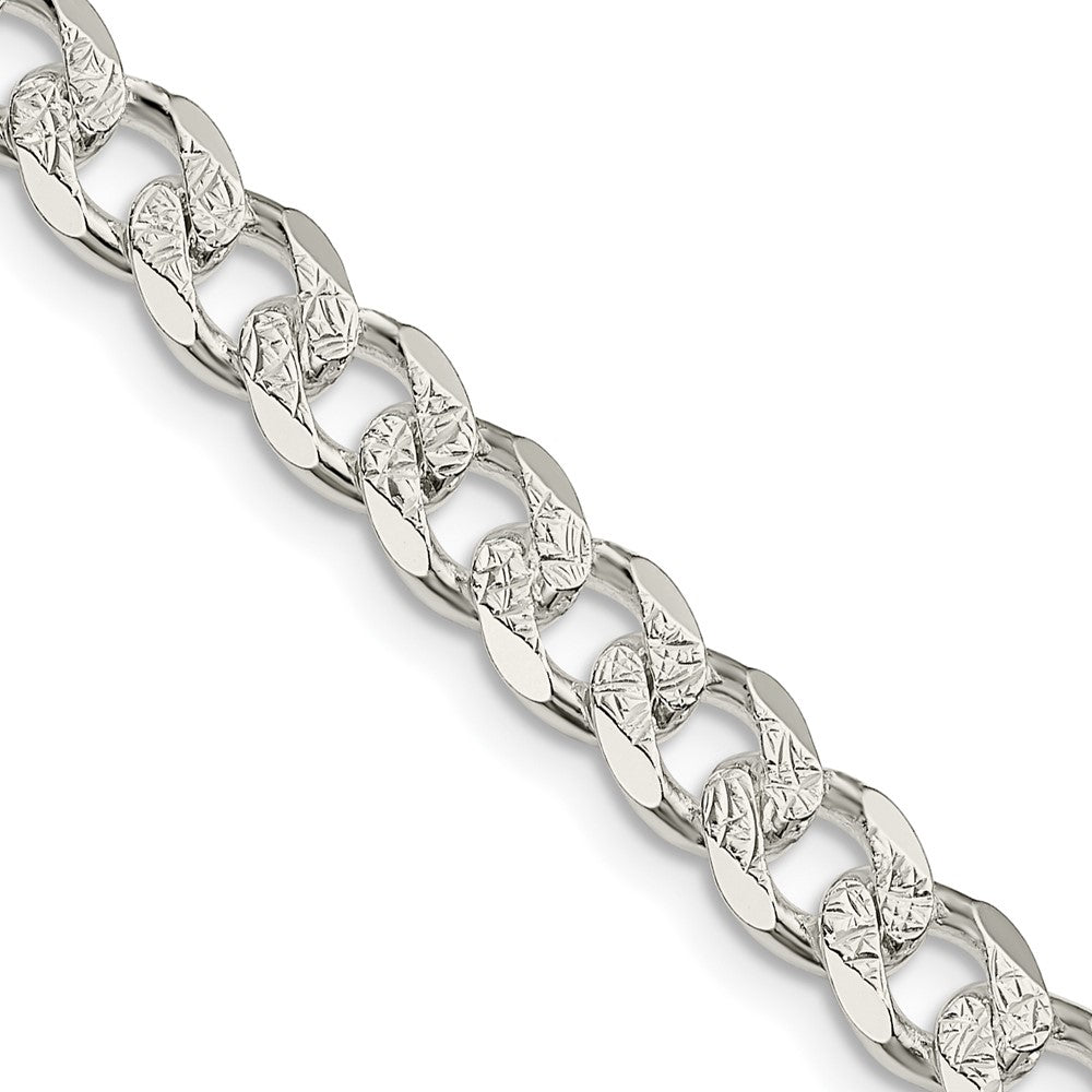 Sterling Silver PavÂ Curb Chain
