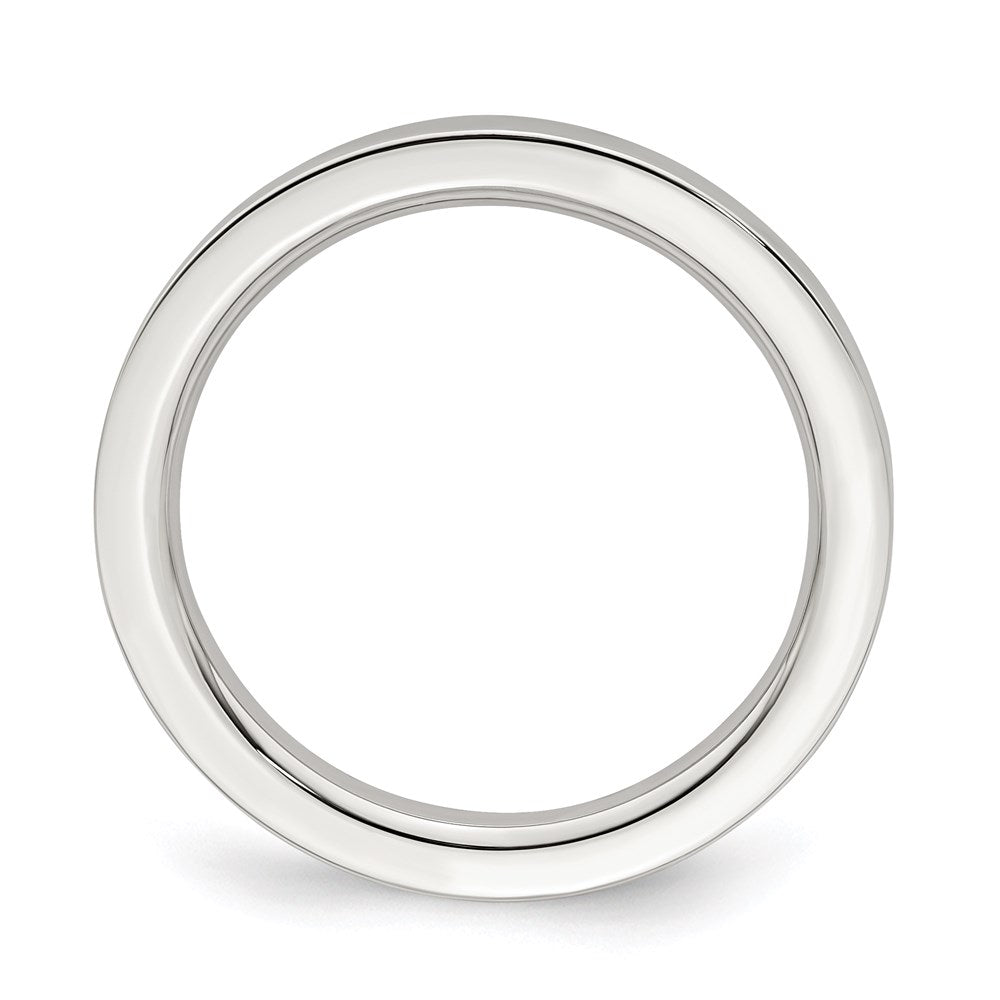 Sterling Silver Comfort Fit Flat Size 13.5 Band