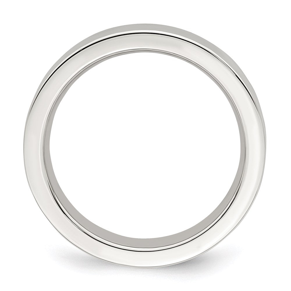 Sterling Silver Comfort Fit Flat Size 12.5 Band