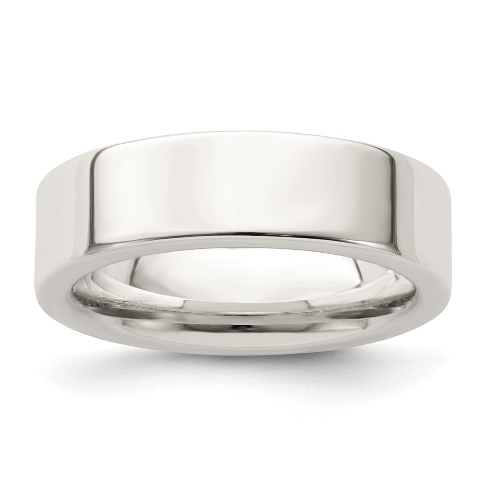 Sterling Silver Comfort Fit Flat Size 5 Band