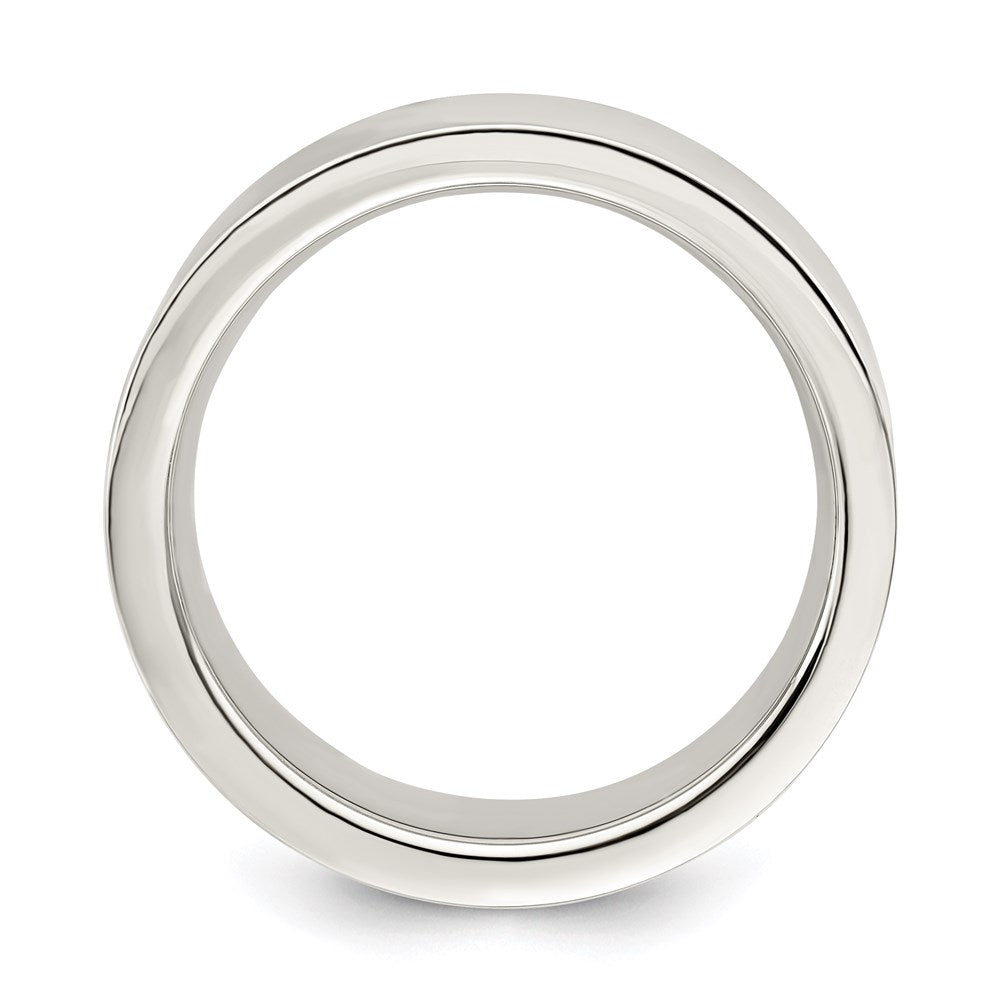 Sterling Silver Comfort Fit Flat Size 13.5 Band