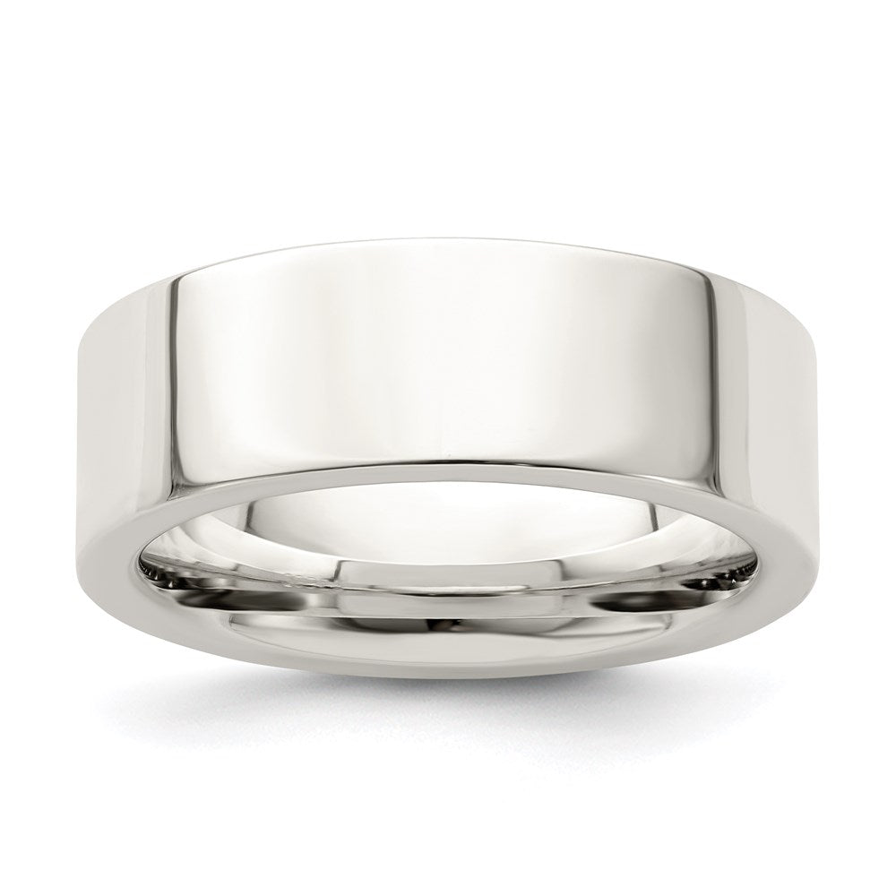 Sterling Silver Comfort Fit Flat Size 13.5 Band
