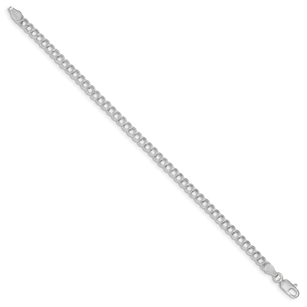 Sterling Silver Double Link Charm Bracelet
