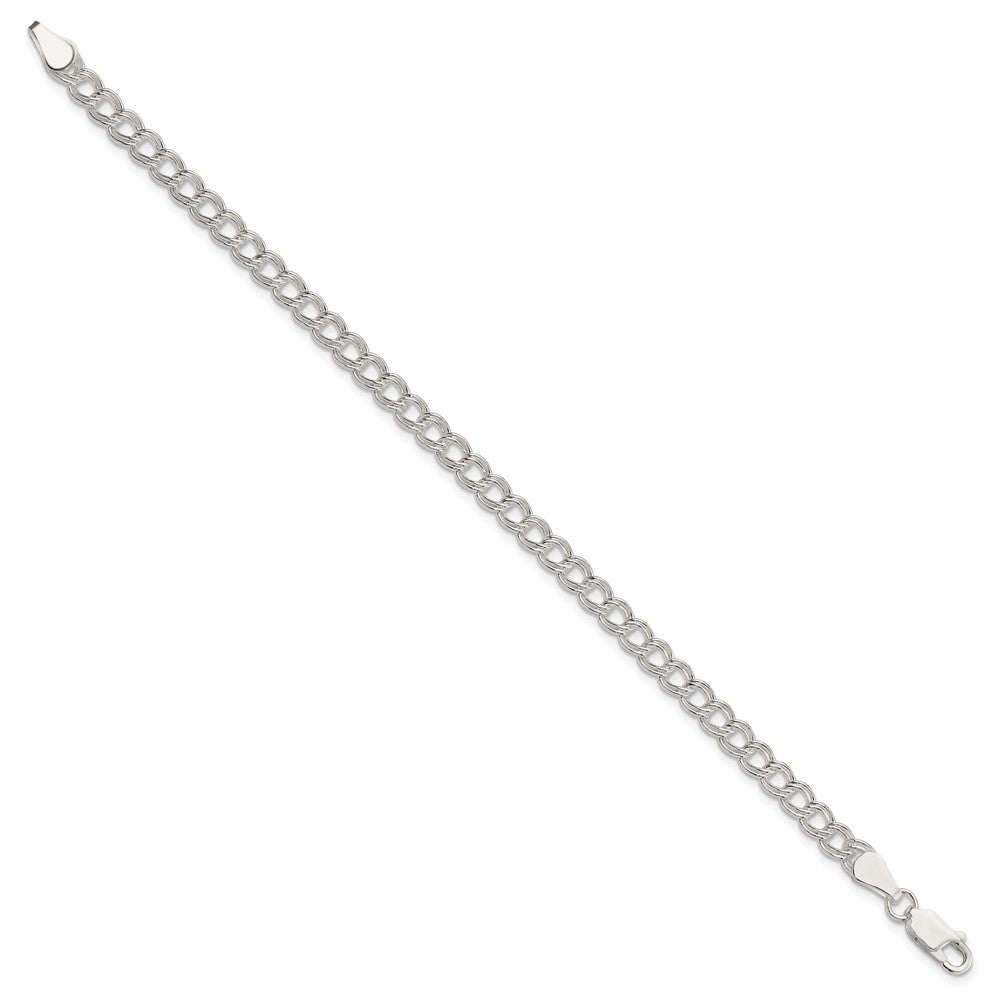 Sterling Silver Double Link Charm Bracelet