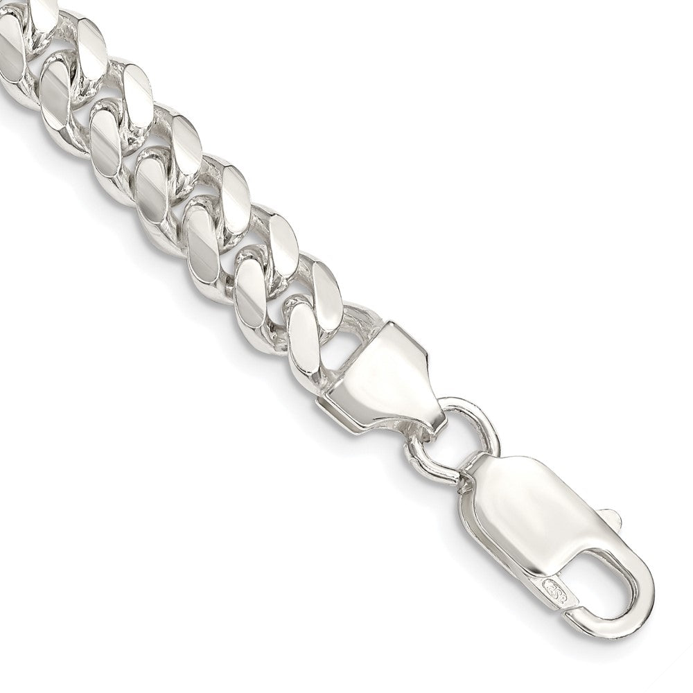 Sterling Silver Polished Domed Curb Chain