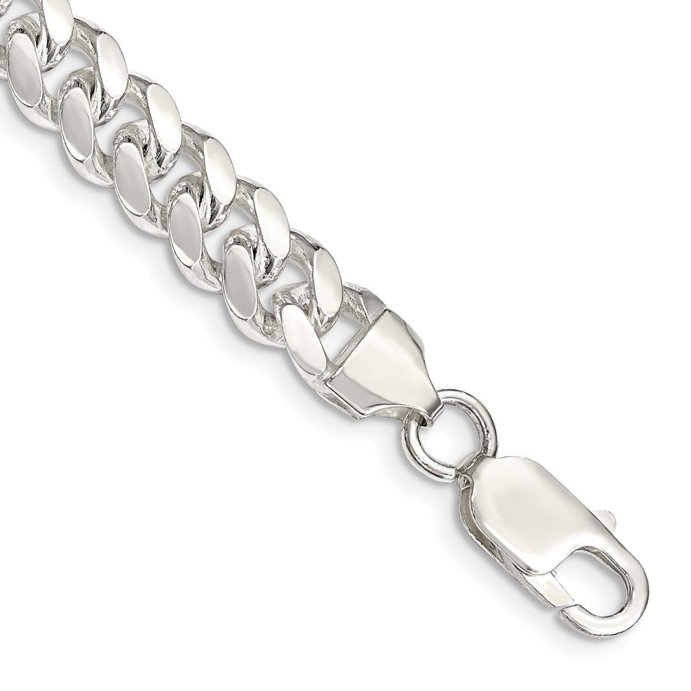 Sterling Silver Polished Domed Curb Chain