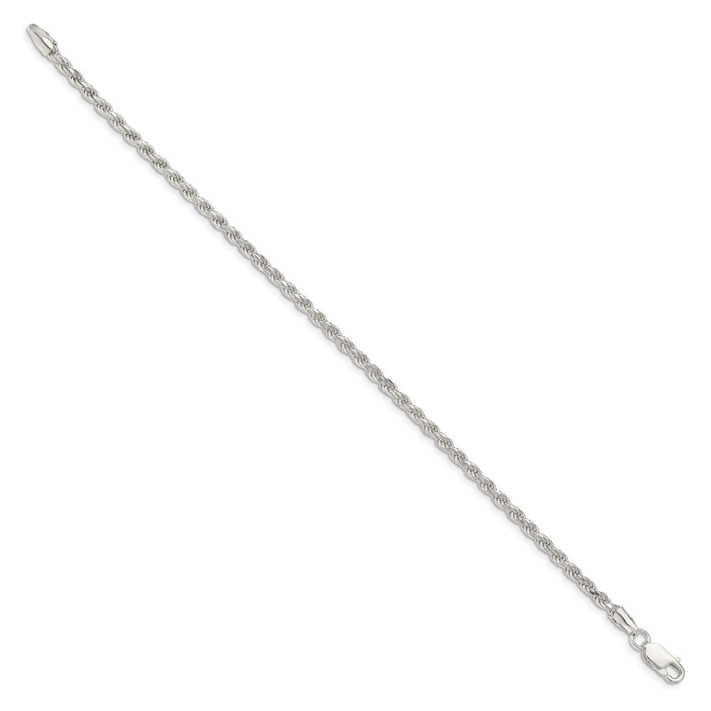 Sterling Silver Diamond-cut Rope Chain