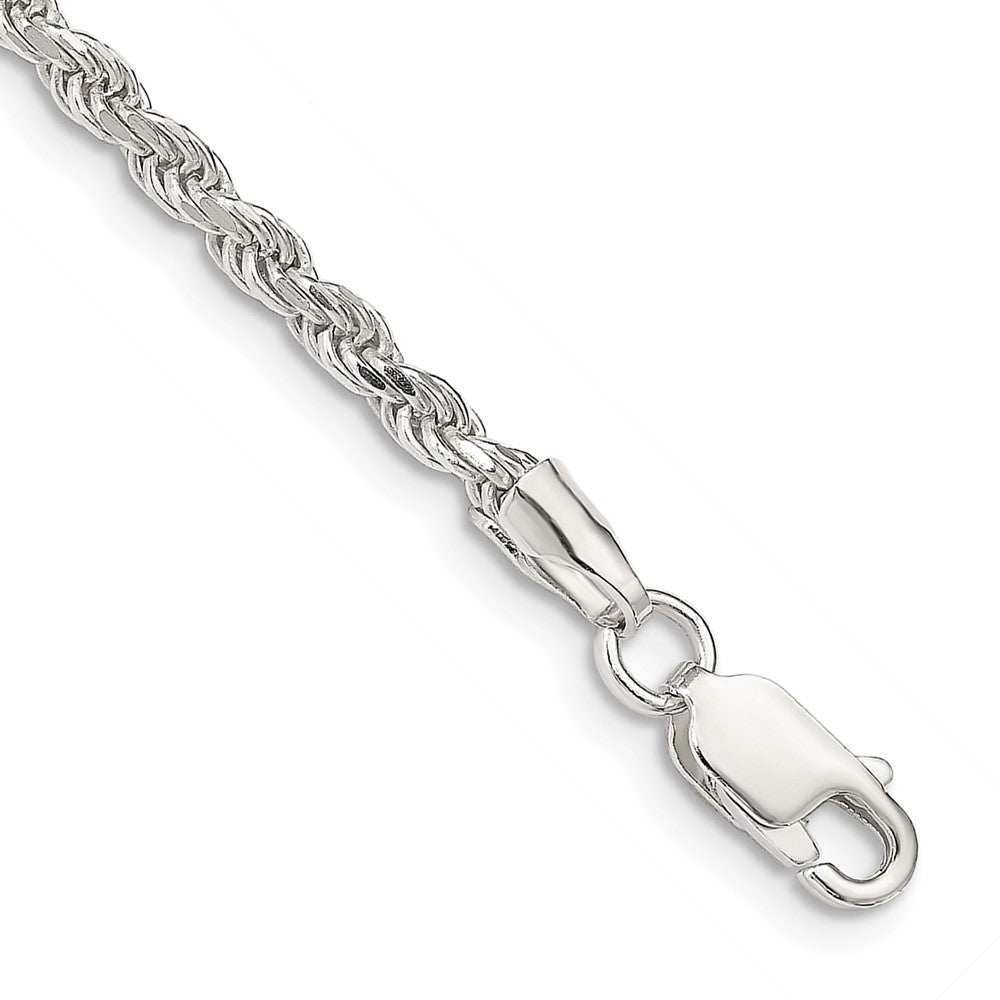 Sterling Silver Diamond-cut Rope Chain