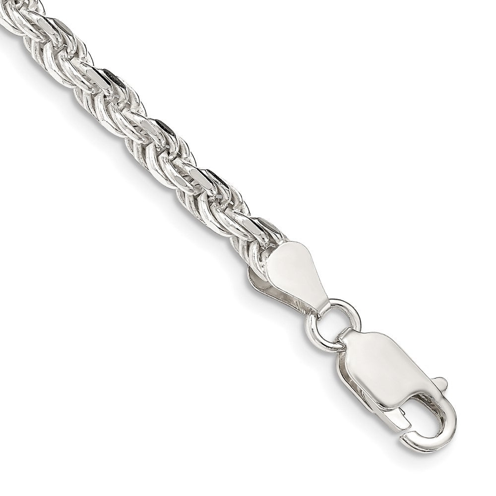 Sterling Silver Diamond-cut Rope Chain