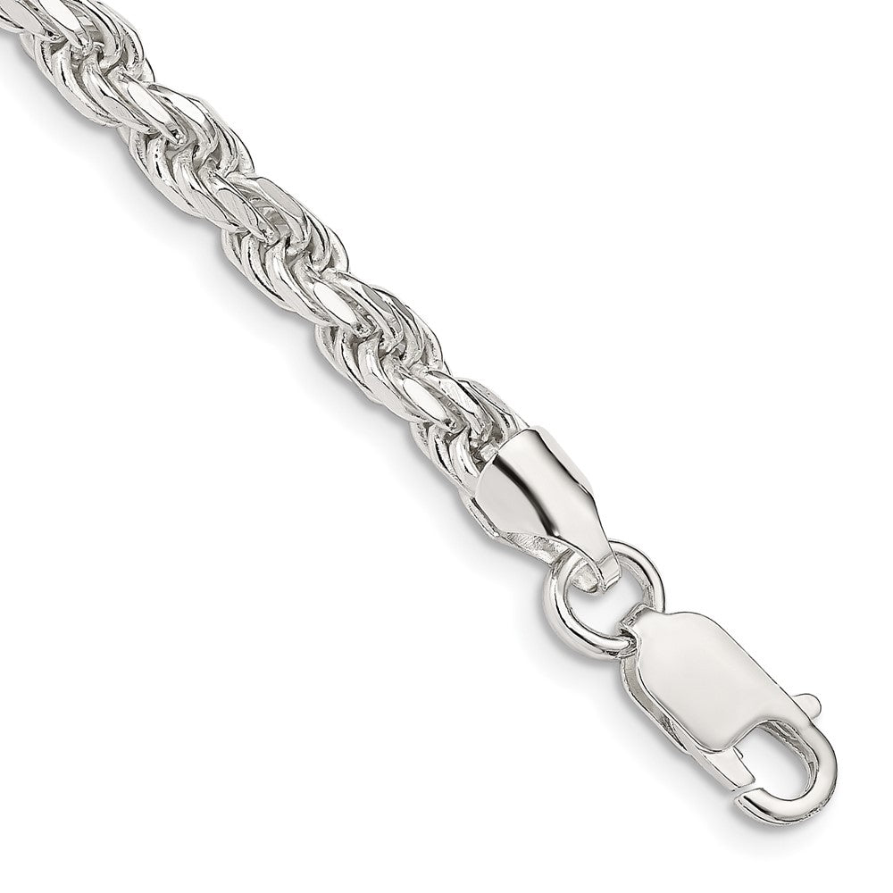 Sterling Silver Diamond-cut Rope Chain