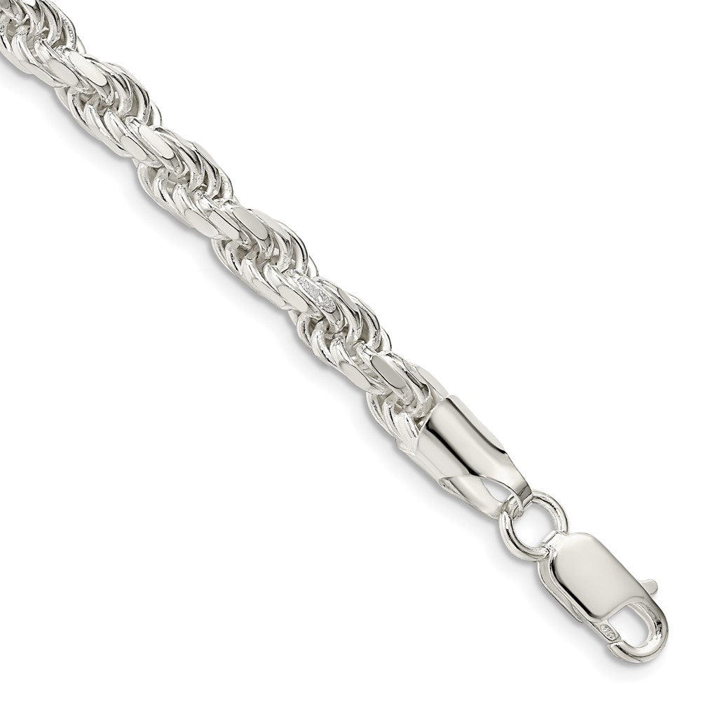 Sterling Silver Diamond-cut Rope Chain