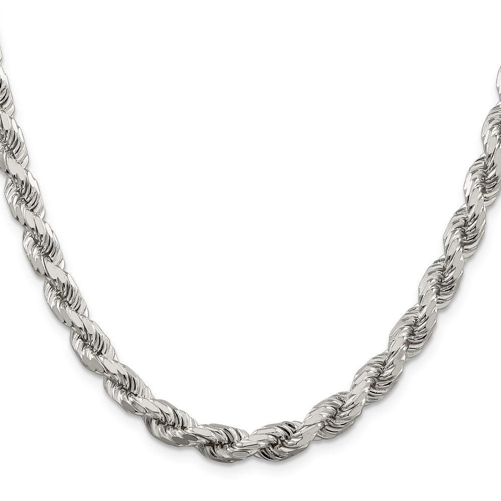 Sterling Silver Diamond-cut Rope Chain