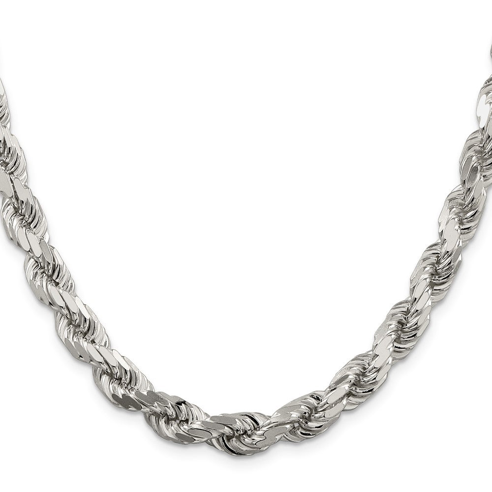 Sterling Silver Diamond-cut Rope Chain