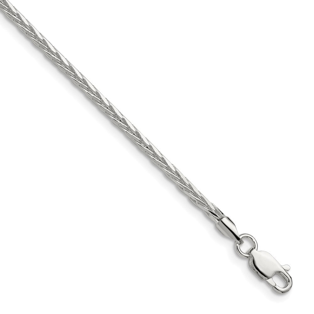 Sterling Silver Diamond-cut Square Spiga Chain