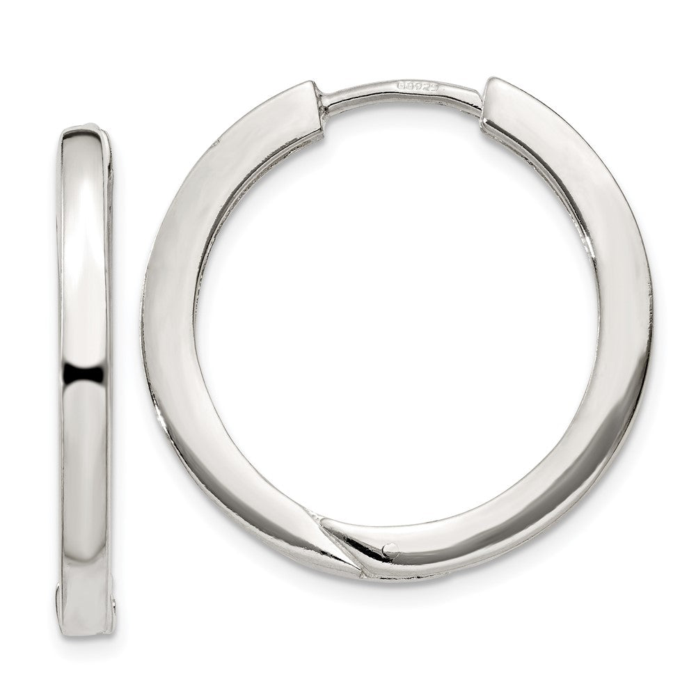 Sterling Silver 2.5x Hinged Hoop Earrings