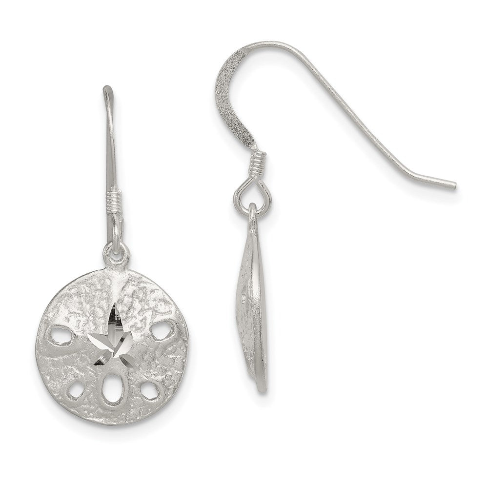 Sterling Silver Sand Dollar Earrings