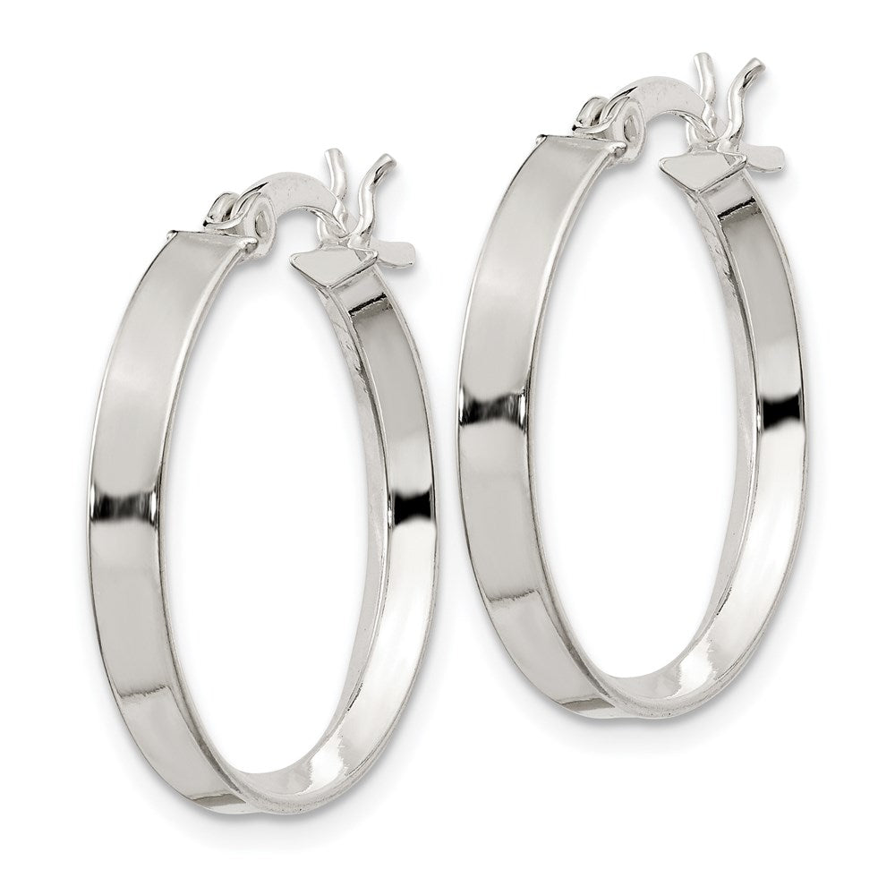 Sterling Silver 2.75x Hoop Earrings