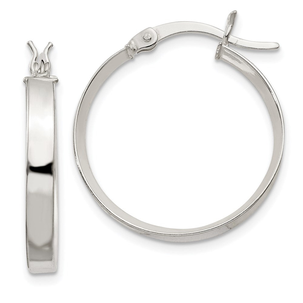 Sterling Silver 2.75x Hoop Earrings