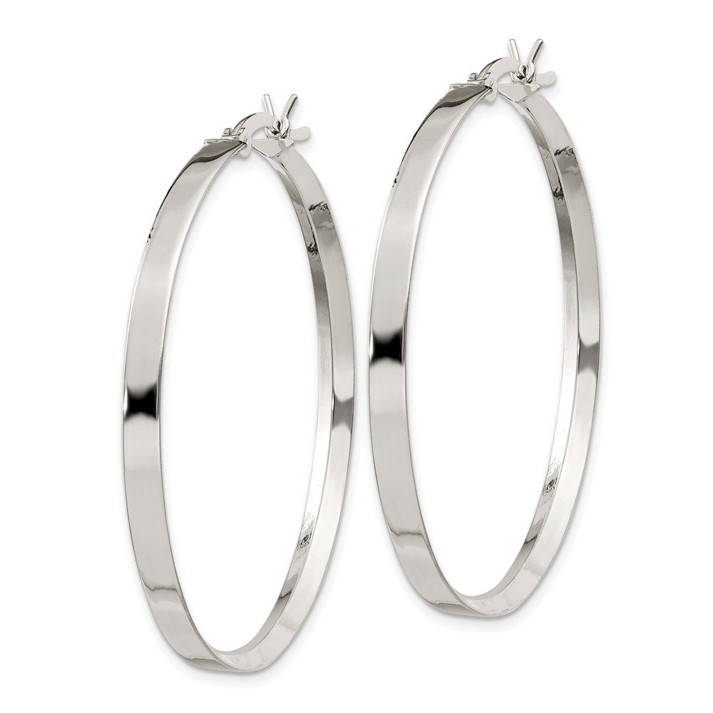 Sterling Silver 2.75x Hoop Earrings