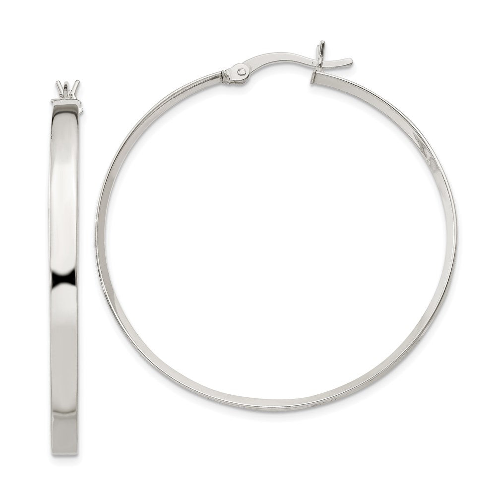 Sterling Silver 2.75x Hoop Earrings