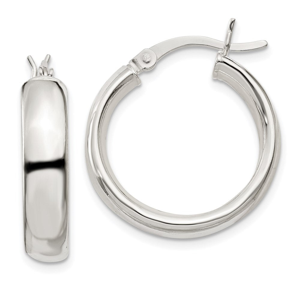Sterling Silver 4.75x Hoop Earrings