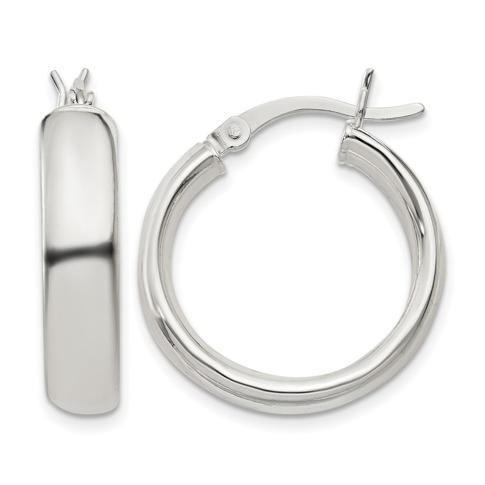 Sterling Silver 4.75x Hoop Earrings