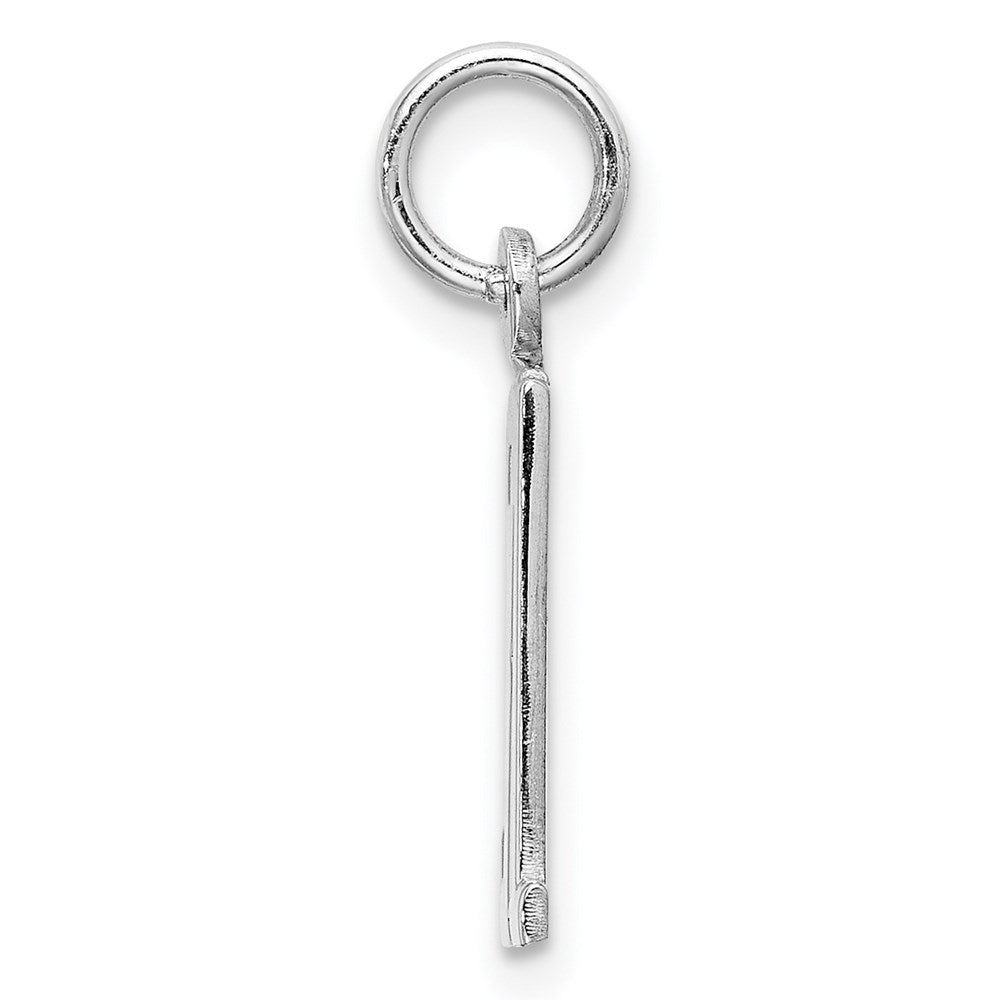 Sterling Silver/Rhodium-plated Elongated Number 31 Charm