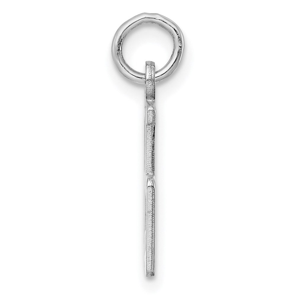 Sterling Silver/Rhodium-plated Elongated Number 85 Charm