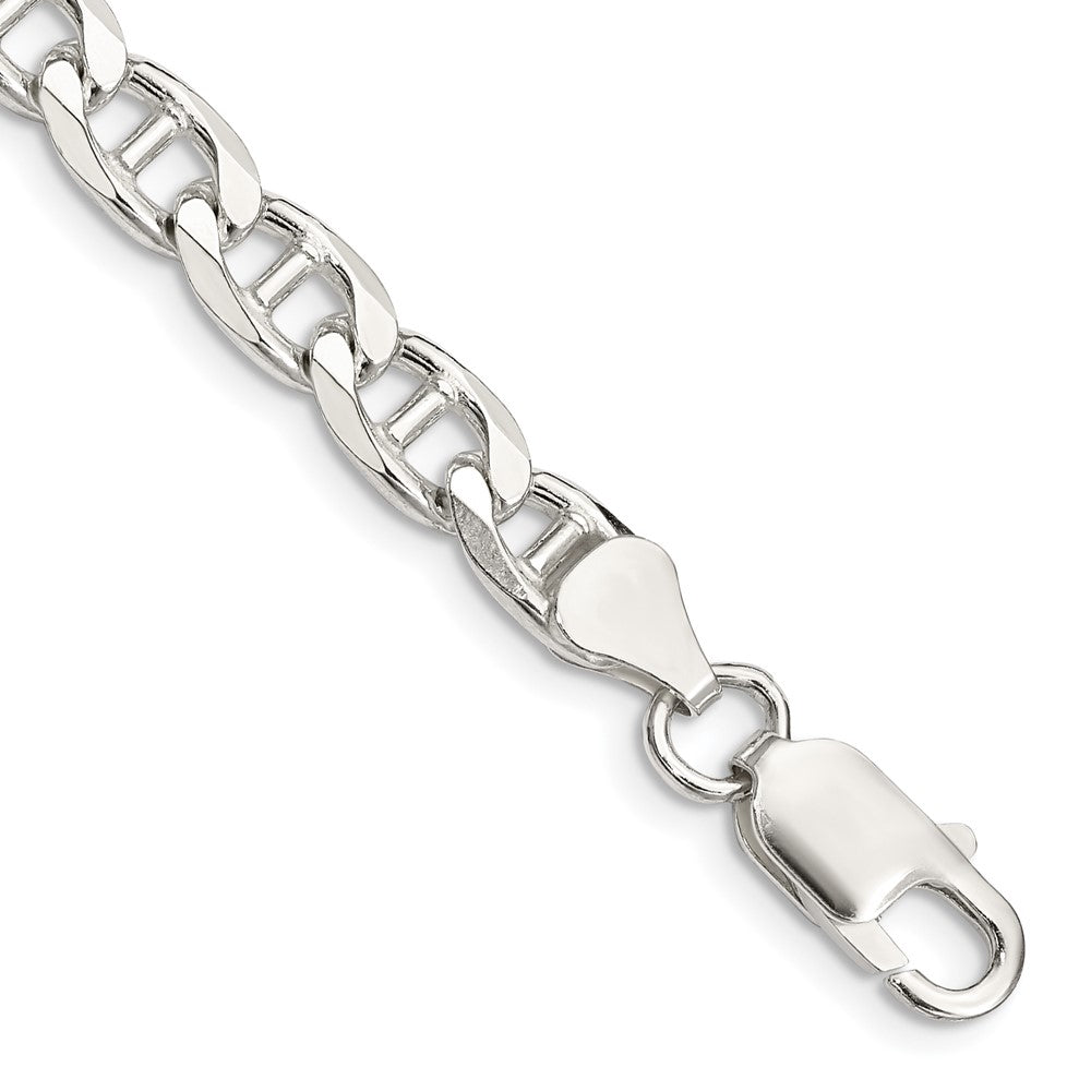 Sterling Silver D/C Flat Anchor Curb Chain