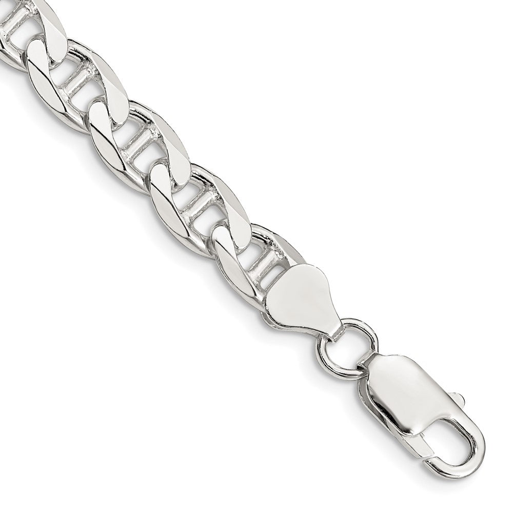 Sterling Silver D/C Flat Anchor Curb Chain