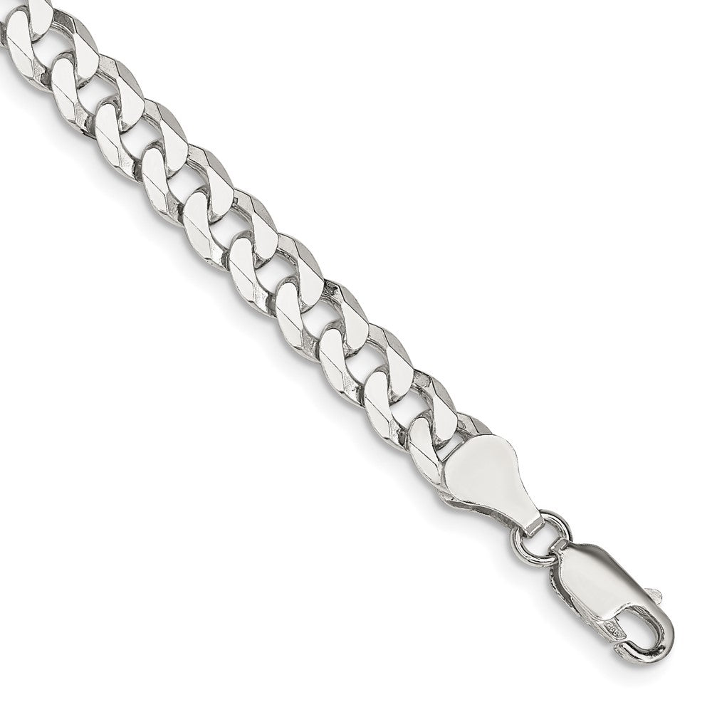 Sterling Silver Beveled Curb Chain