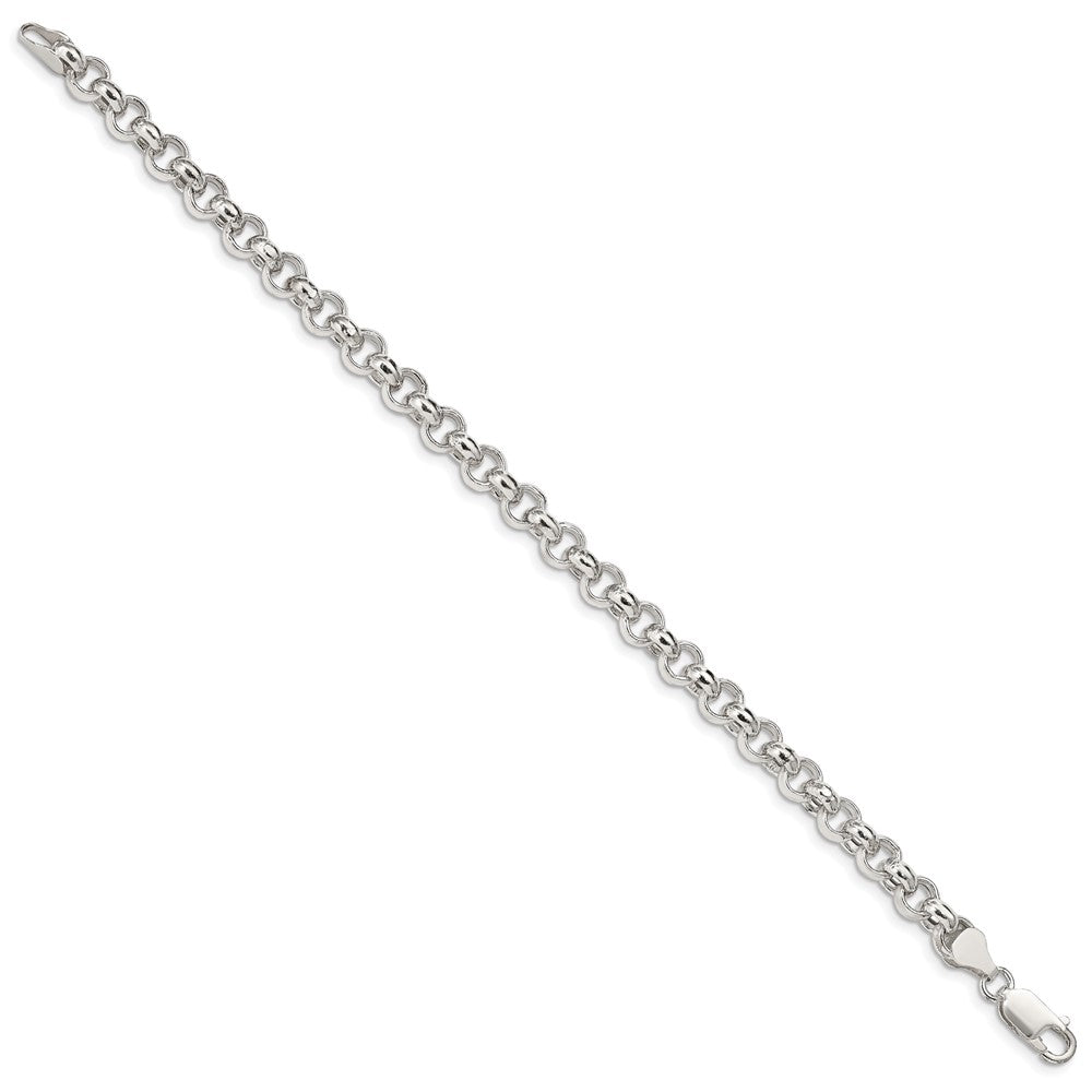 Sterling Silver Semi-solid Rolo Chain