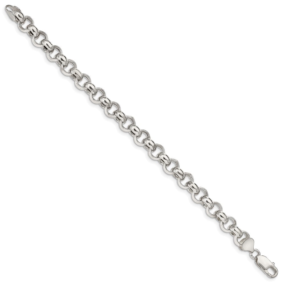 Sterling Silver Semi-solid Rolo Chain