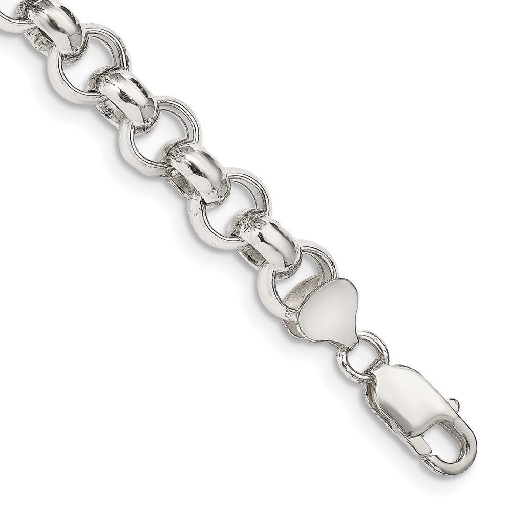 Sterling Silver Semi-solid Rolo Chain