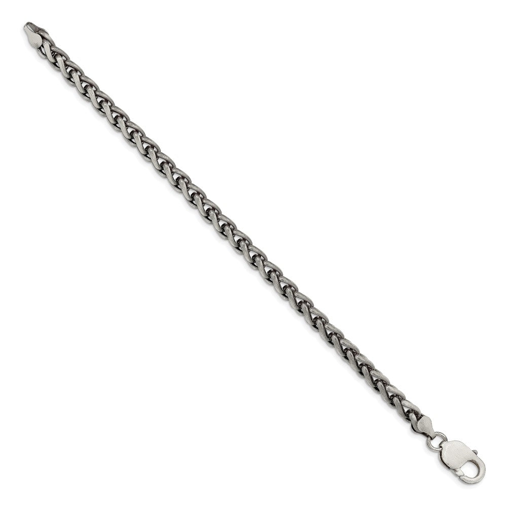 Sterling Silver Antiqued Round Spiga Chain