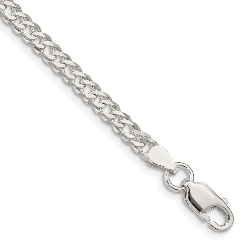 Sterling Silver 6 Side D/C Flat Double Curb Chain