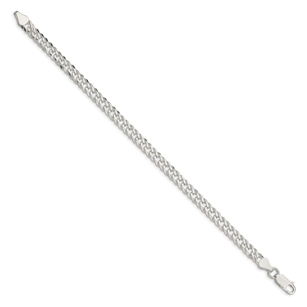 Sterling Silver 6 Side D/C Flat Double Curb Chain