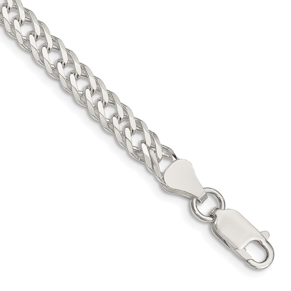 Sterling Silver 6 Side D/C Flat Double Curb Chain