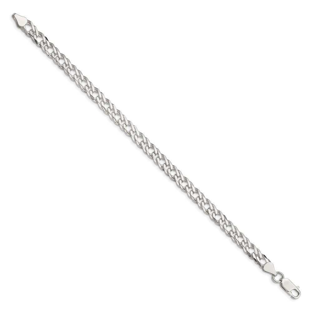 Sterling Silver 6 Side D/C Flat Double Curb Chain