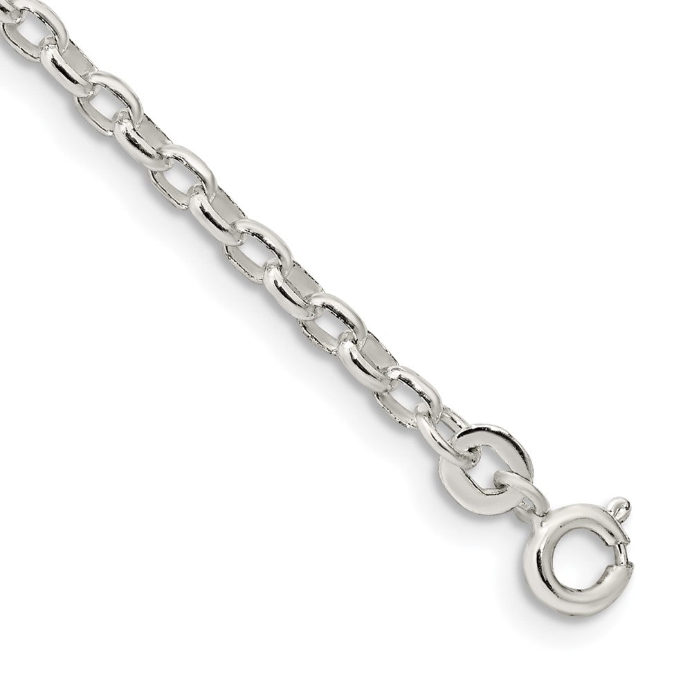 Sterling Silver Oval Fancy Rolo Chain