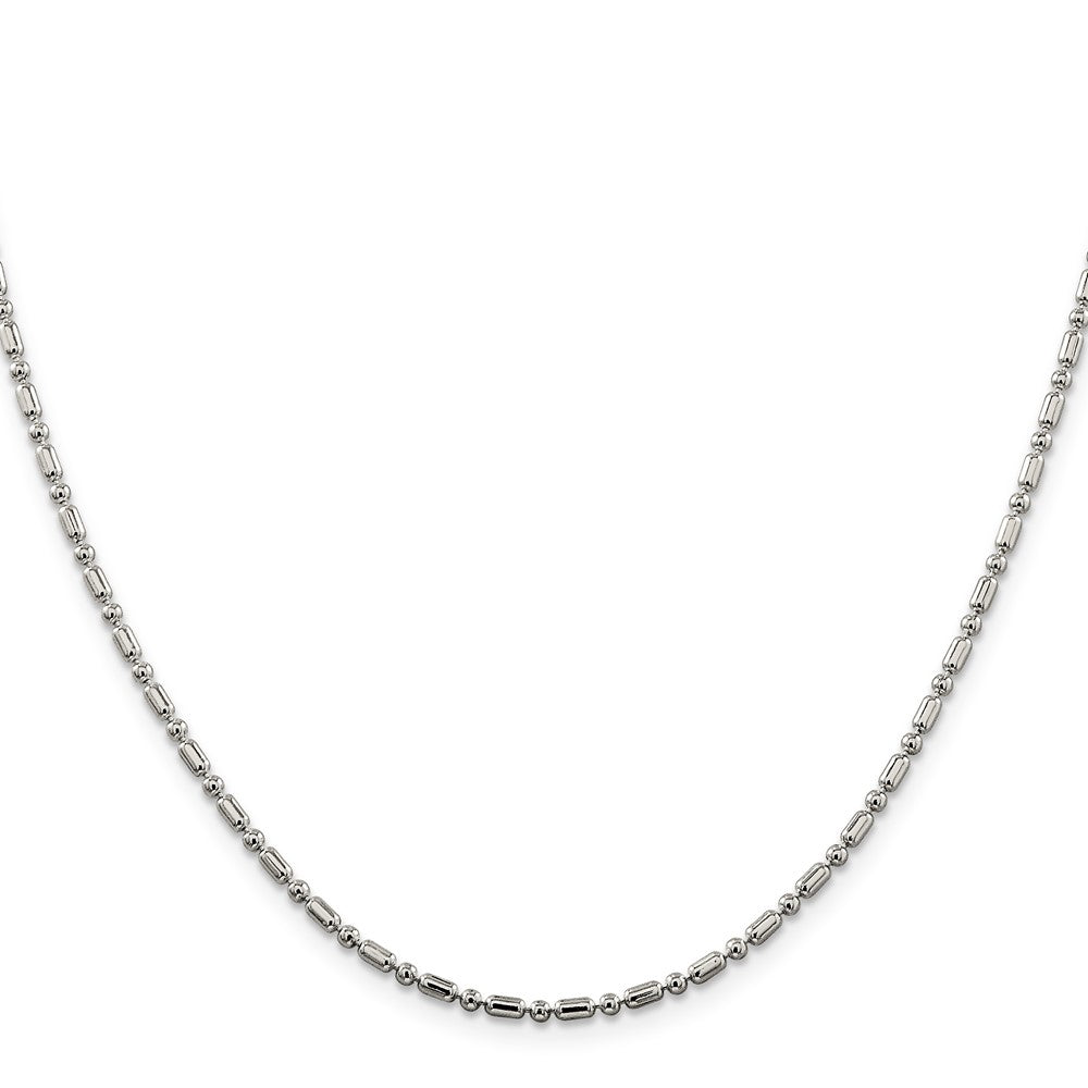 Sterling Silver Fancy Beaded Chain