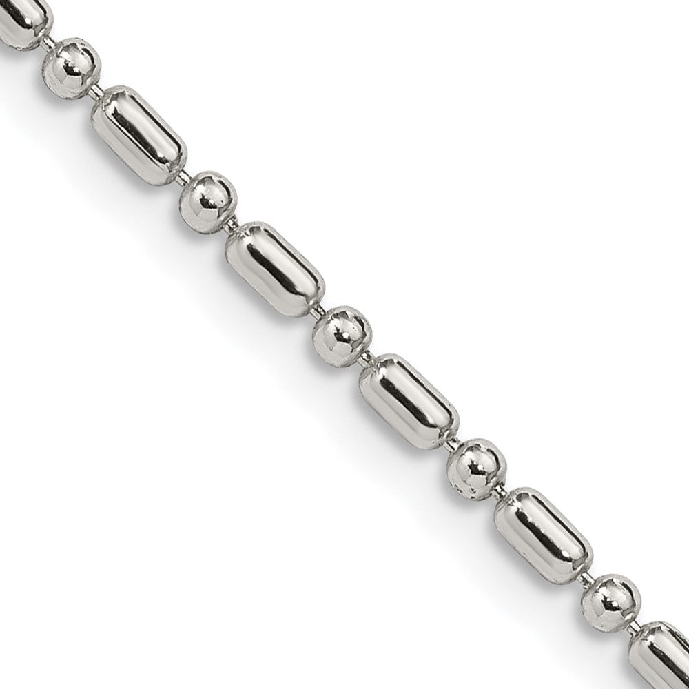 Sterling Silver Fancy Beaded Chain