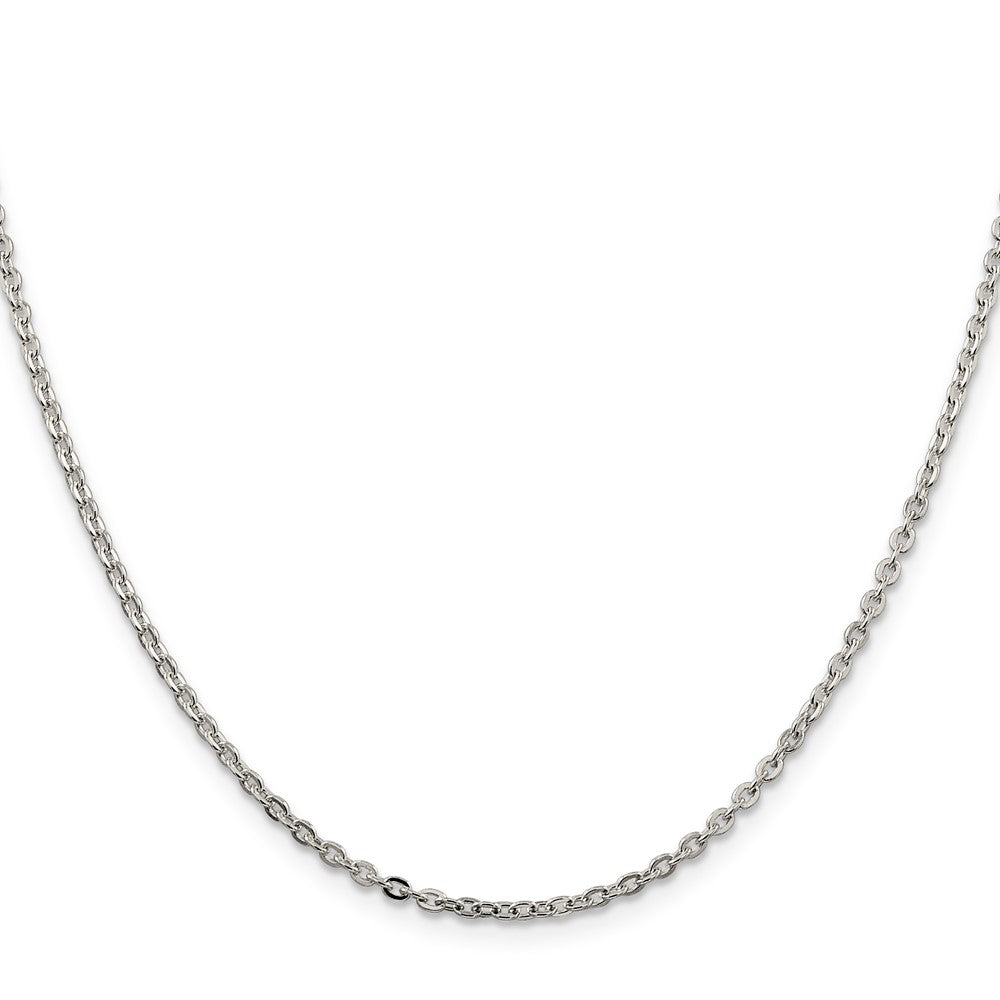 Sterling Silver Flat Link Cable Chain