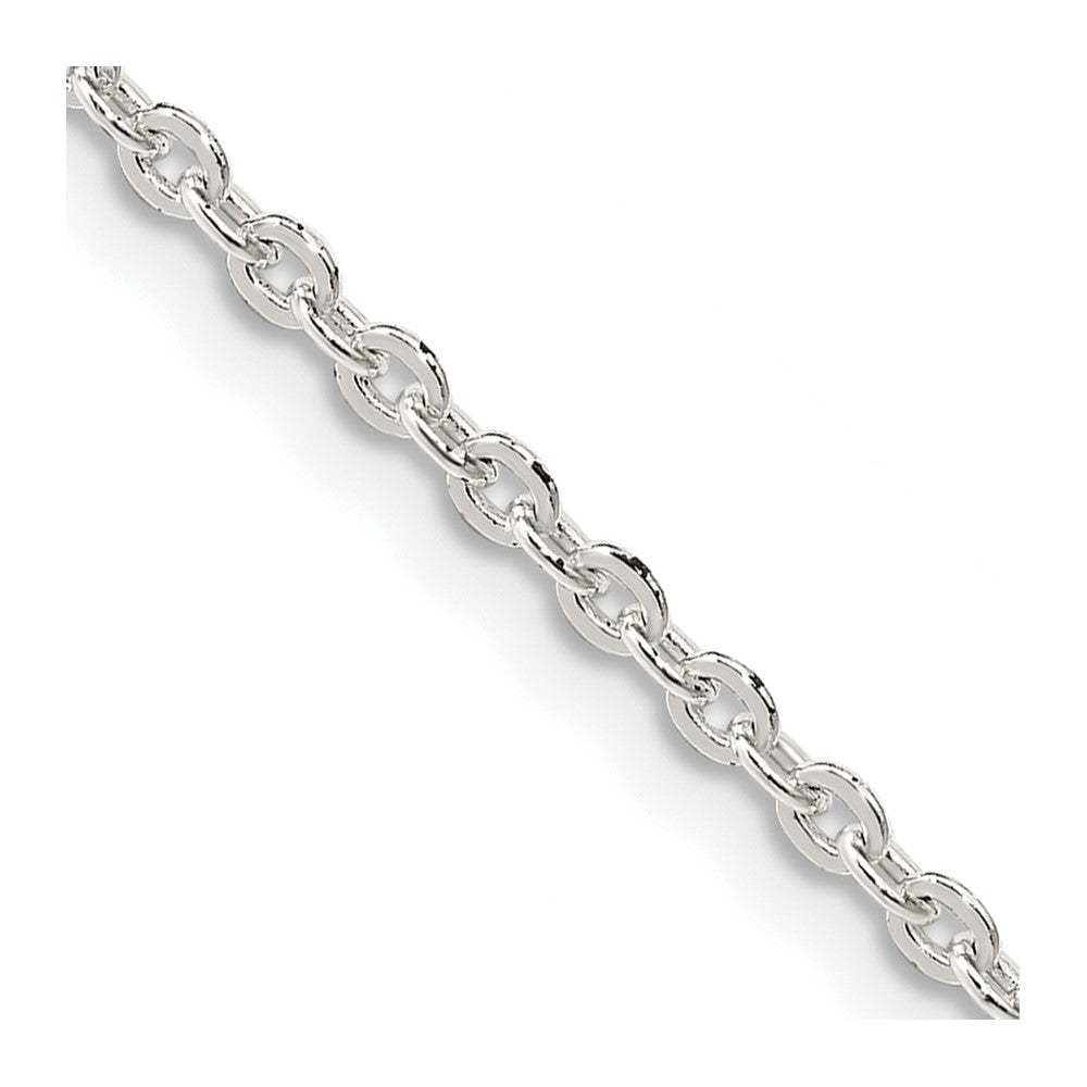 Sterling Silver Flat Link Cable Chain