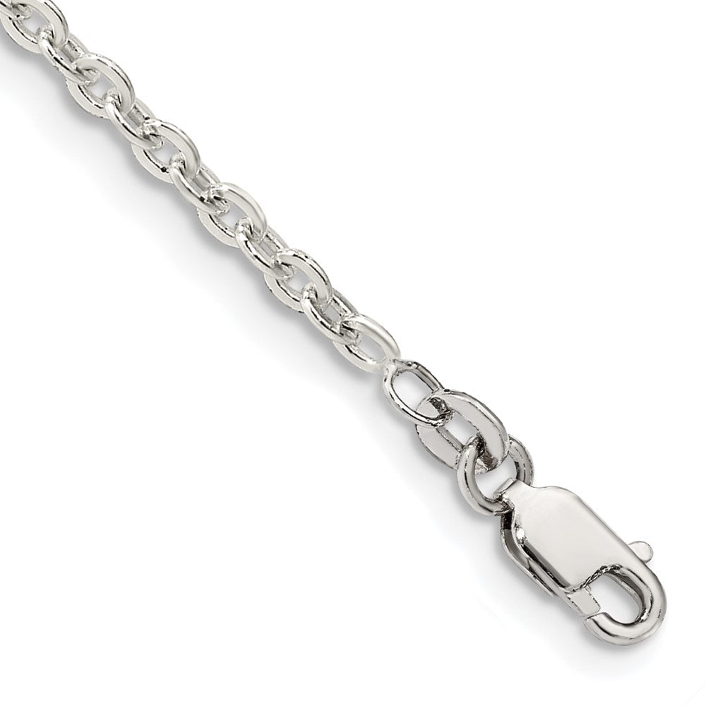 Sterling Silver Flat Link Cable Chain