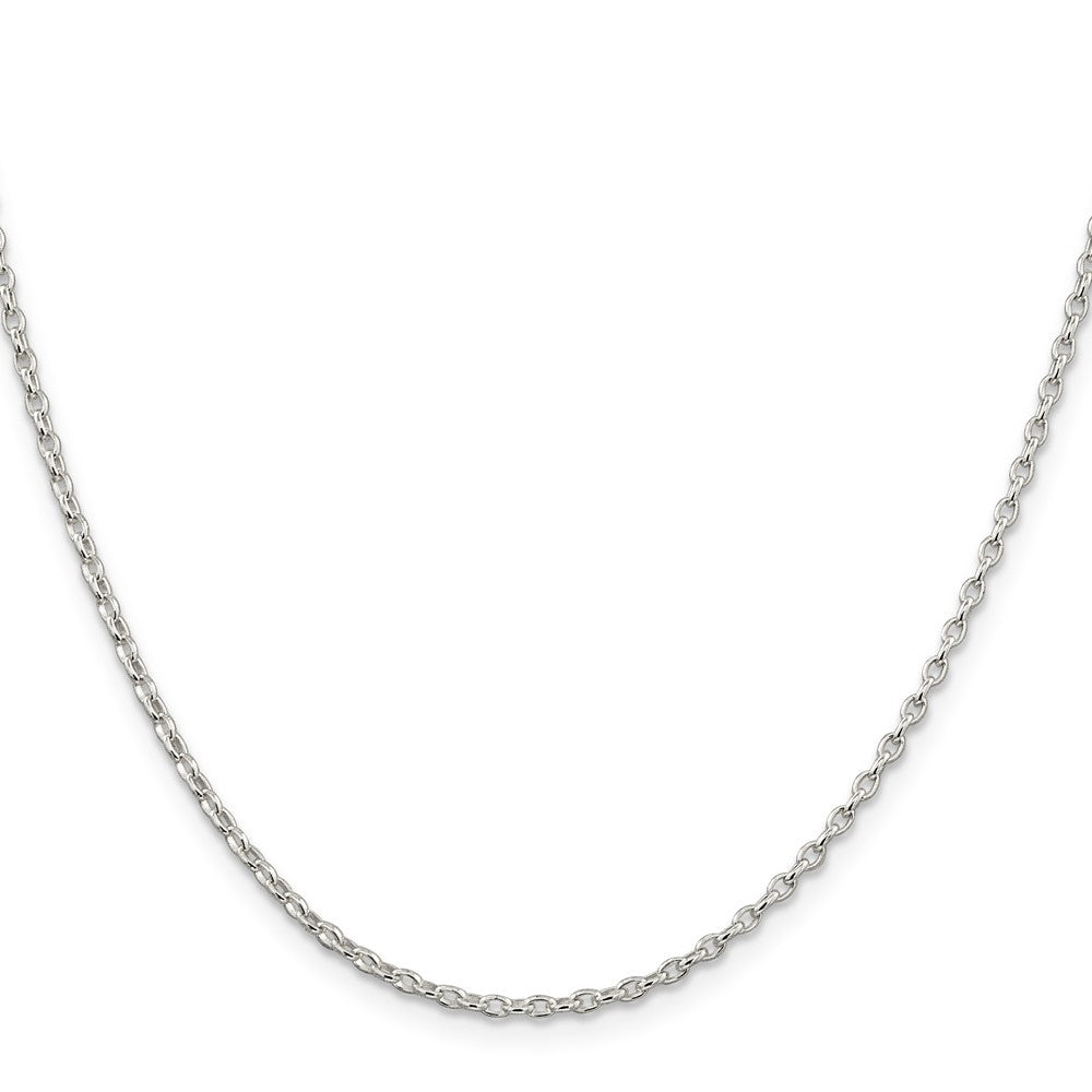 Sterling Silver Oval Fancy Rolo Chain