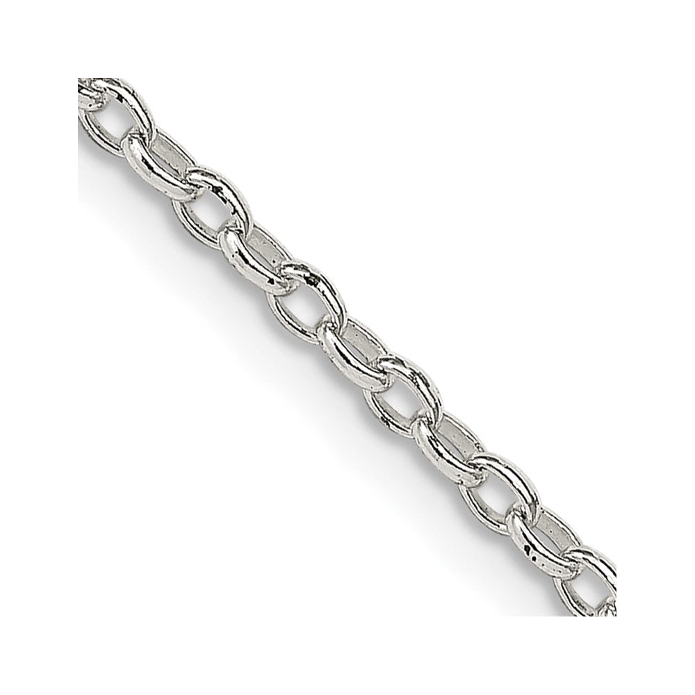 Sterling Silver Oval Fancy Rolo Chain