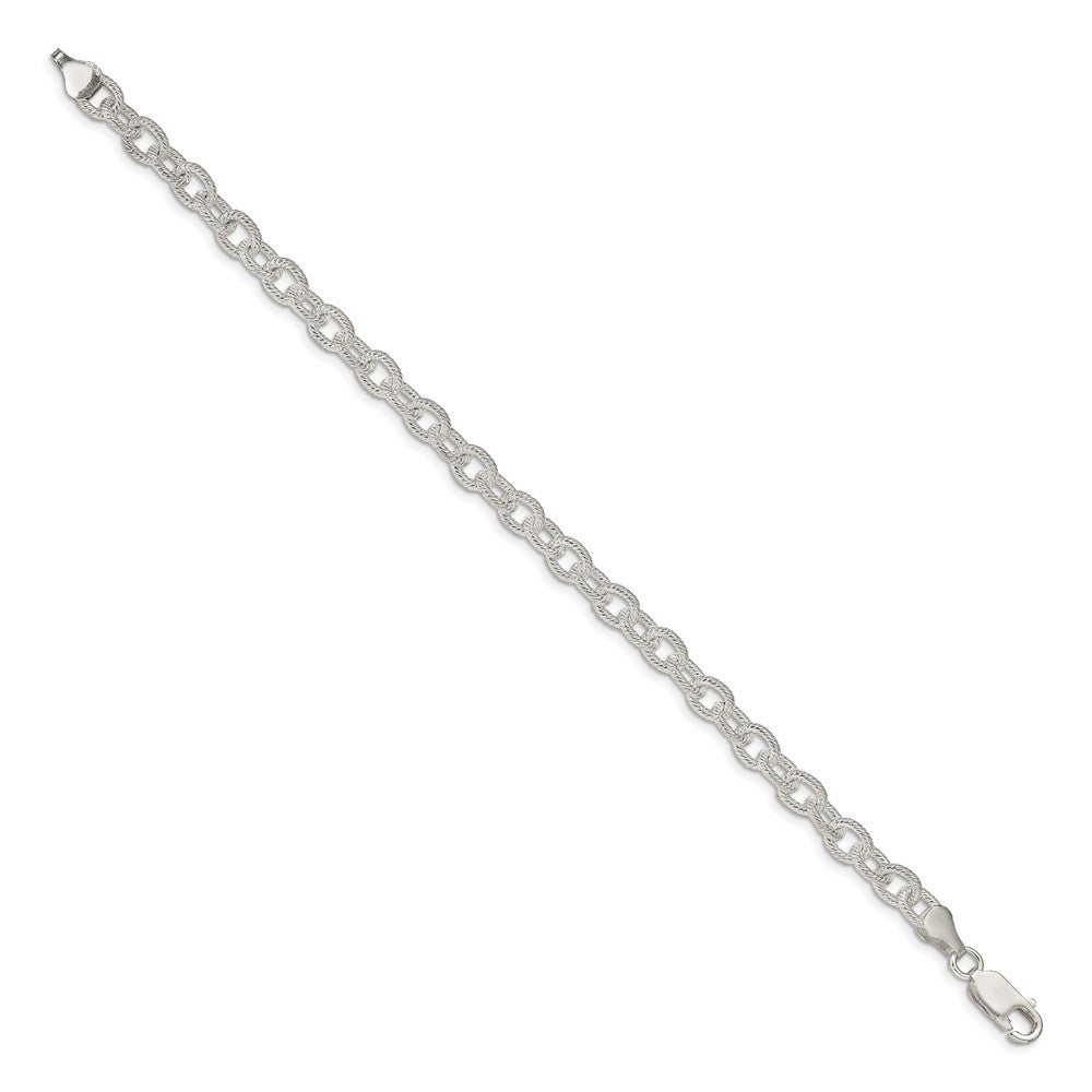 Sterling Silver Fancy Patterned Rolo Chain
