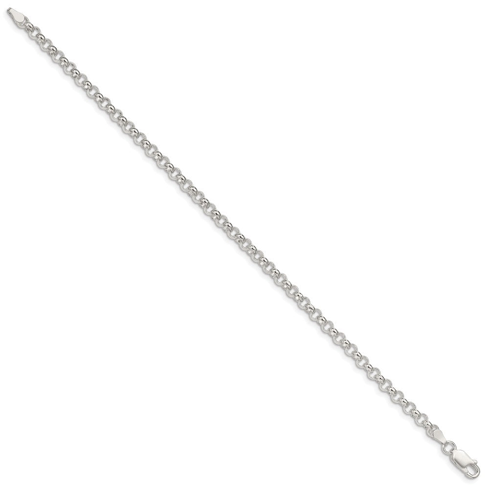 Sterling Silver Polished Rolo Chain Bracelet